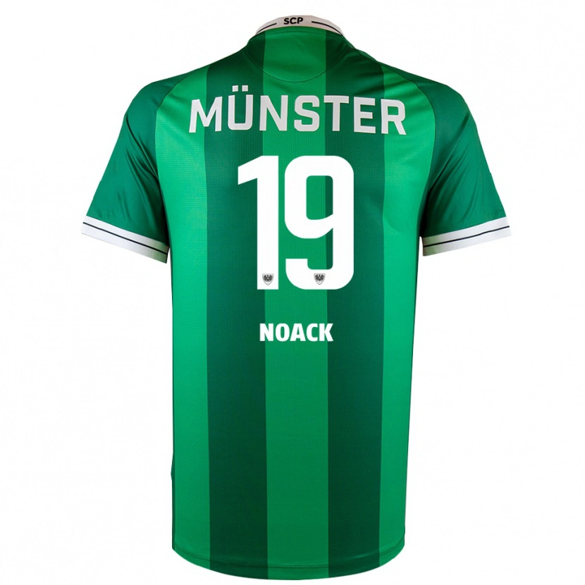 Danxen Uomo Maglia Finn Noack #19 Verde Bianco Kit Gara Home 2025/26 Maglietta