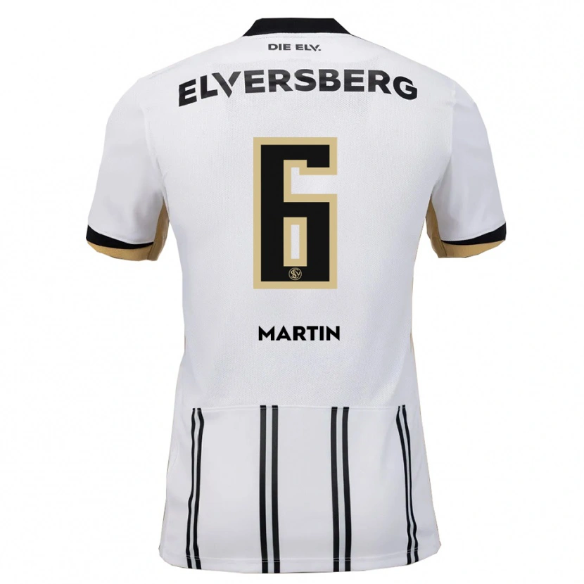 Danxen Uomo Maglia Lara Martin #6 Bianco Nero Kit Gara Home 2025/26 Maglietta
