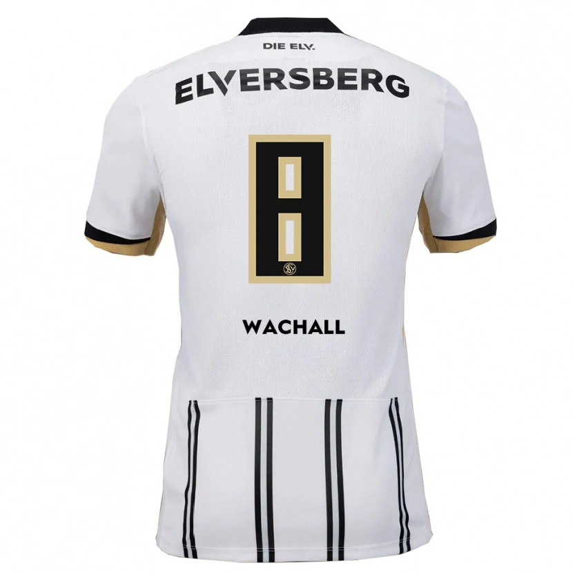 Danxen Uomo Maglia Tim Wachall #8 Bianco Nero Kit Gara Home 2025/26 Maglietta
