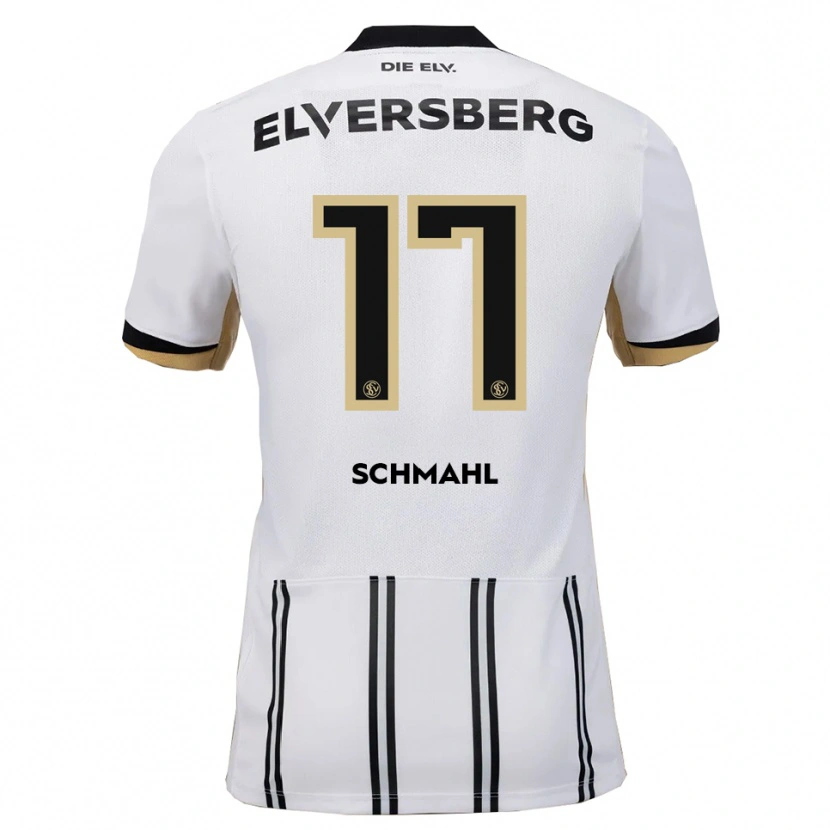 Danxen Uomo Maglia Frederik Schmahl #17 Bianco Nero Kit Gara Home 2025/26 Maglietta