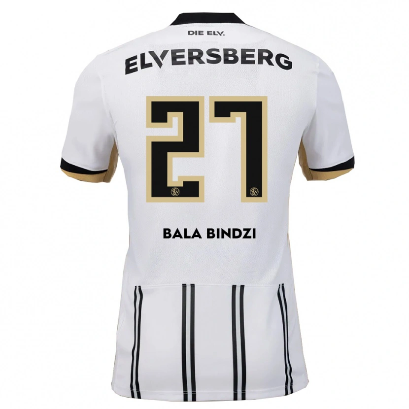 Danxen Uomo Maglia Corneille Bala Bindzi #27 Bianco Nero Kit Gara Home 2025/26 Maglietta