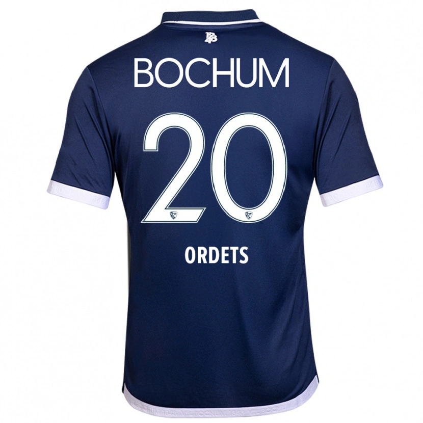 Danxen Uomo Maglia Ivan Ordets #20 Blu Navy Bianco Kit Gara Home 2025/26 Maglietta