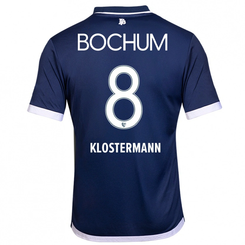 Danxen Uomo Maglia Michelle Klostermann #8 Blu Navy Bianco Kit Gara Home 2025/26 Maglietta