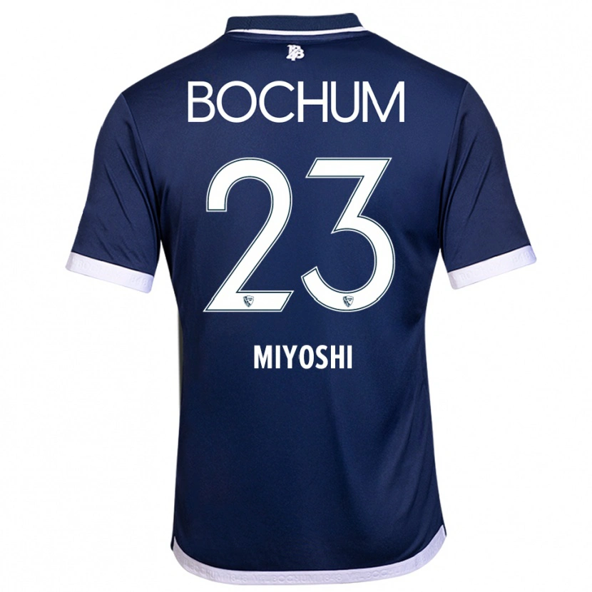 Danxen Uomo Maglia Koji Miyoshi #23 Blu Navy Bianco Kit Gara Home 2025/26 Maglietta