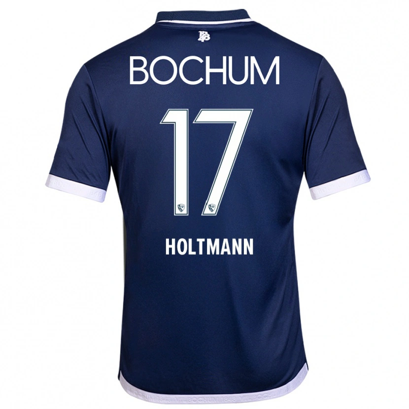 Danxen Uomo Maglia Gerrit Holtmann #17 Blu Navy Bianco Kit Gara Home 2025/26 Maglietta