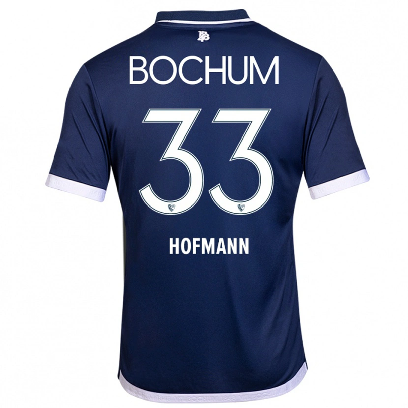 Danxen Uomo Maglia Philipp Hofmann #33 Blu Navy Bianco Kit Gara Home 2025/26 Maglietta