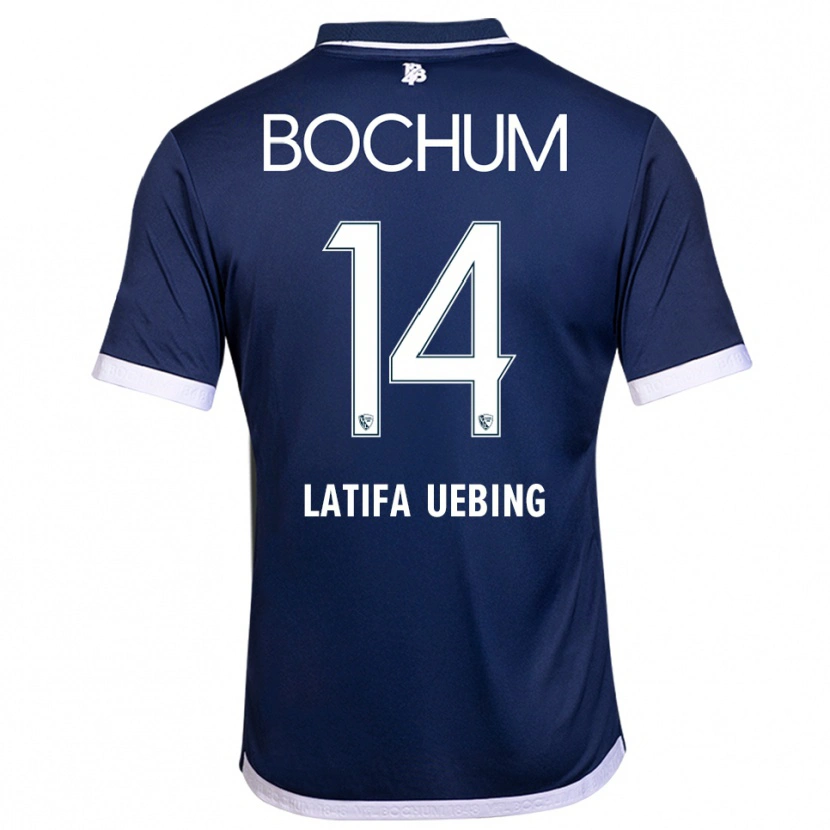 Danxen Uomo Maglia Anna Latifa Uebing #14 Blu Navy Bianco Kit Gara Home 2025/26 Maglietta