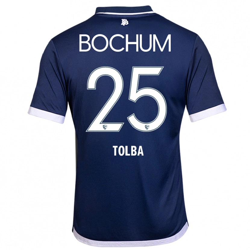 Danxen Uomo Maglia Mohammed Tolba #25 Blu Navy Bianco Kit Gara Home 2025/26 Maglietta