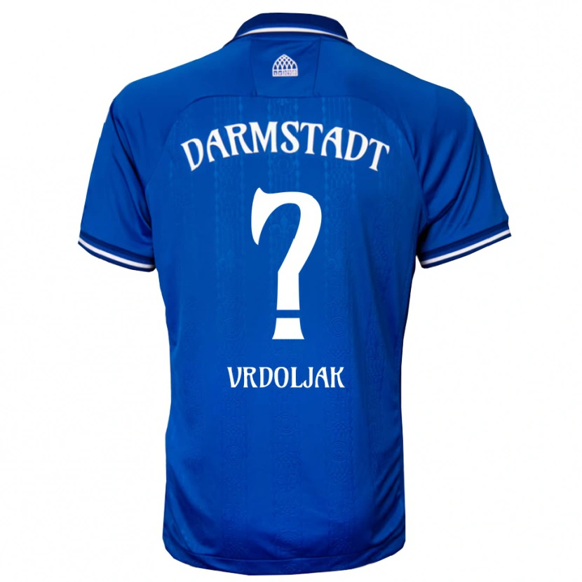 Danxen Uomo Maglia Tomislav Vrdoljak #0 Blu Bianco Kit Gara Home 2025/26 Maglietta