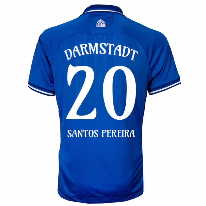 Danxen Uomo Maglia Diogo Dos Santos Pereira #20 Blu Bianco Kit Gara Home 2025/26 Maglietta