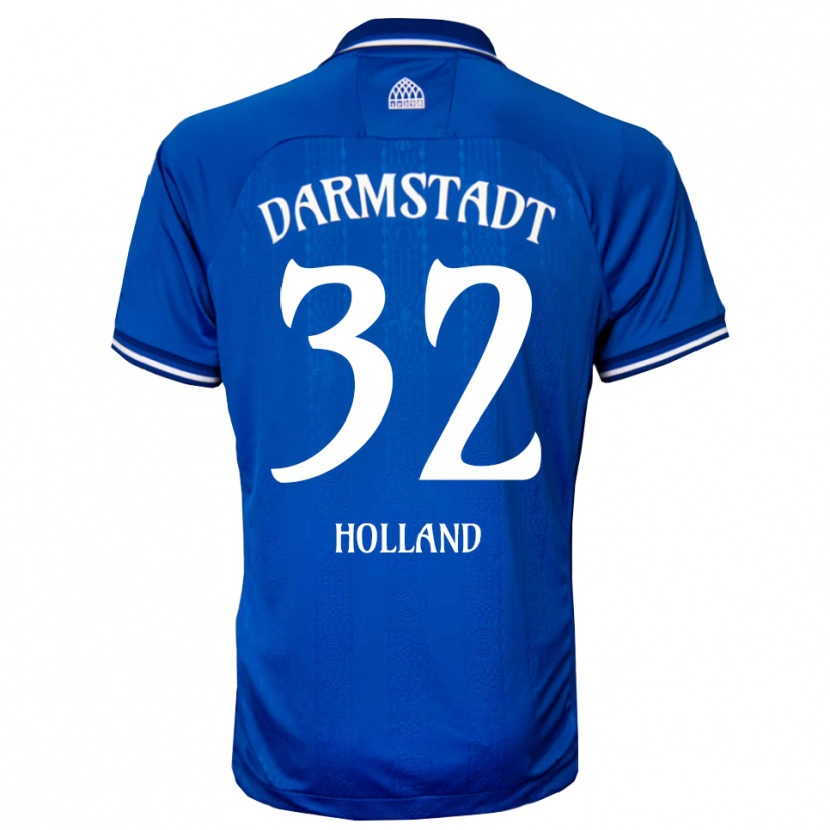 Danxen Uomo Maglia Fabian Holland #32 Blu Bianco Kit Gara Home 2025/26 Maglietta