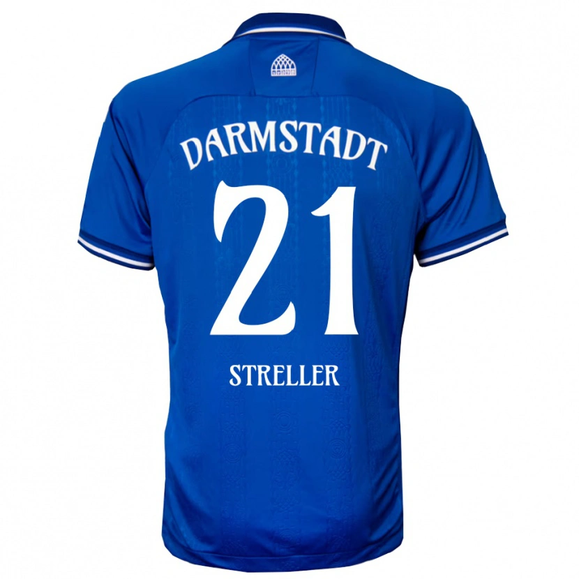 Danxen Uomo Maglia Till Streller #21 Blu Bianco Kit Gara Home 2025/26 Maglietta