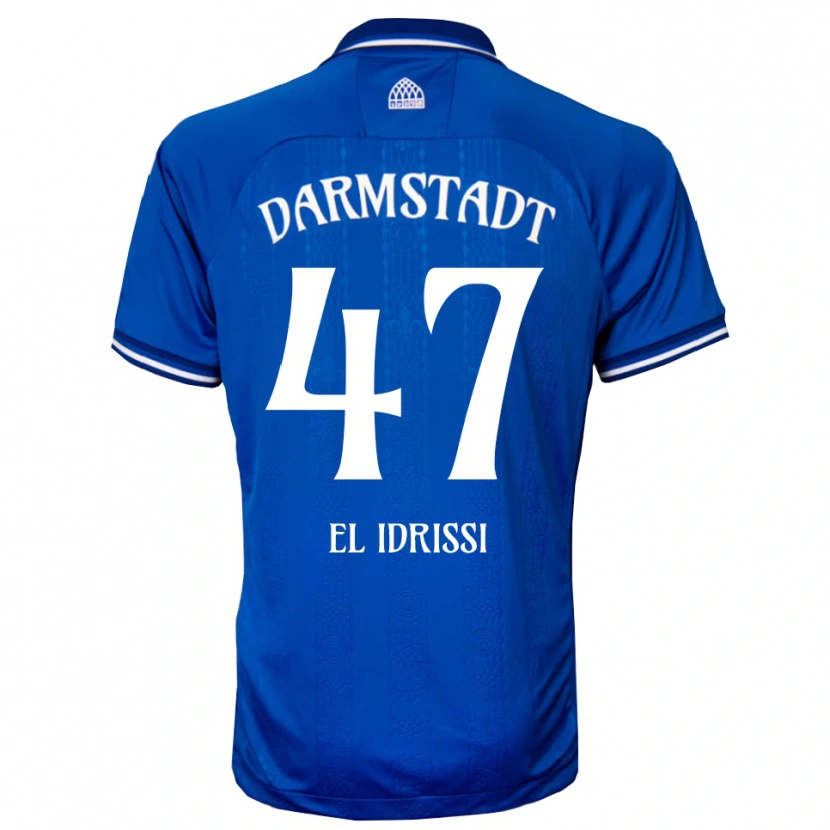 Danxen Uomo Maglia Othmane El Idrissi #47 Blu Bianco Kit Gara Home 2025/26 Maglietta