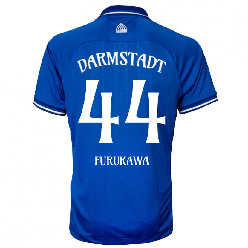 Danxen Uomo Maglia Yosuke Furukawa #44 Blu Bianco Kit Gara Home 2025/26 Maglietta