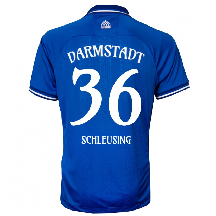 Danxen Uomo Maglia Lenox Schleusing #36 Blu Bianco Kit Gara Home 2025/26 Maglietta