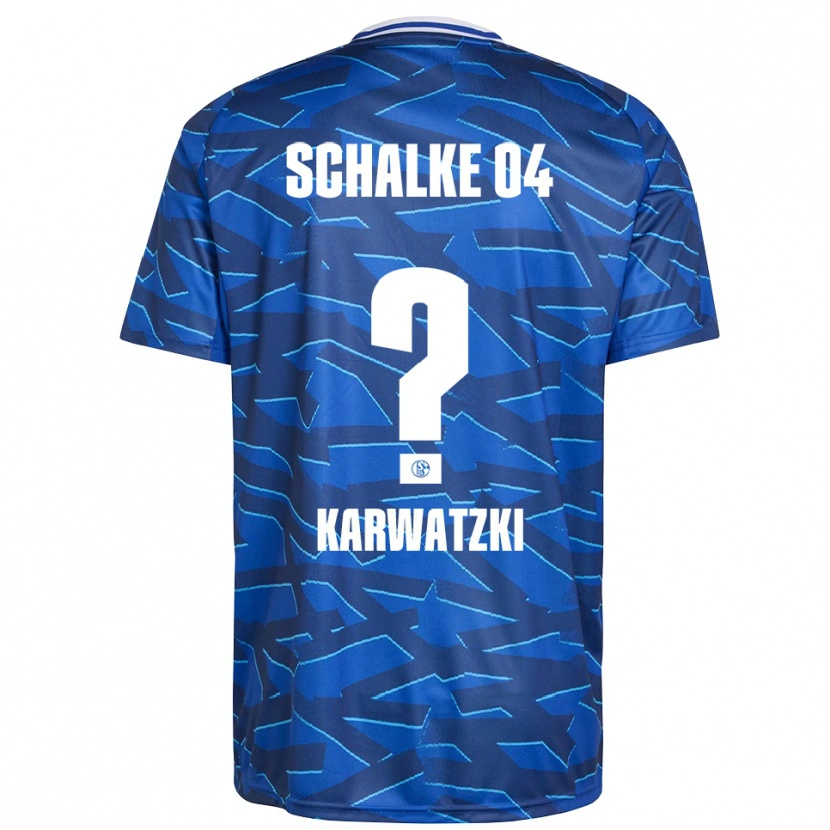 Danxen Uomo Maglia Lucy Karwatzki #0 Blu Royal Bianco Kit Gara Home 2025/26 Maglietta