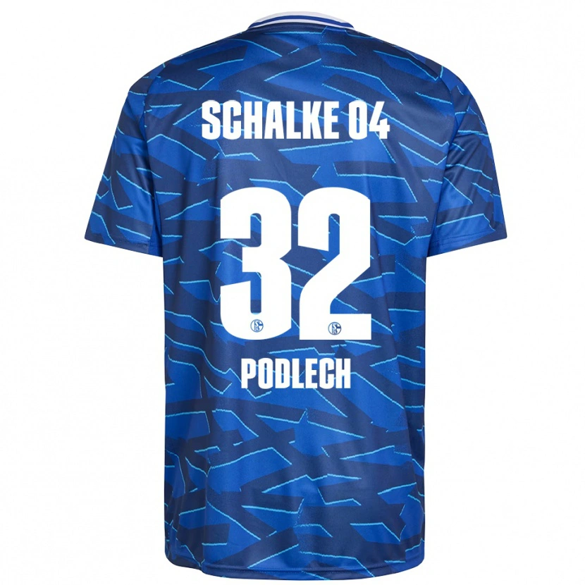Danxen Uomo Maglia Luca Podlech #32 Blu Royal Bianco Kit Gara Home 2025/26 Maglietta