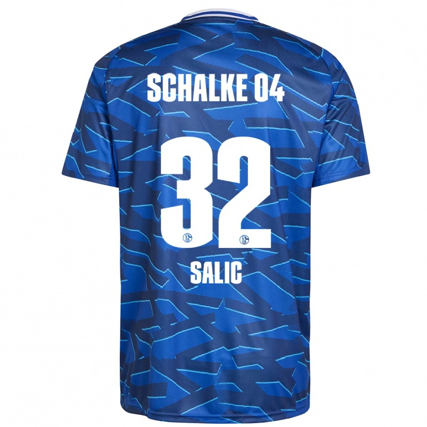 Danxen Uomo Maglia Dana Salic #32 Blu Royal Bianco Kit Gara Home 2025/26 Maglietta