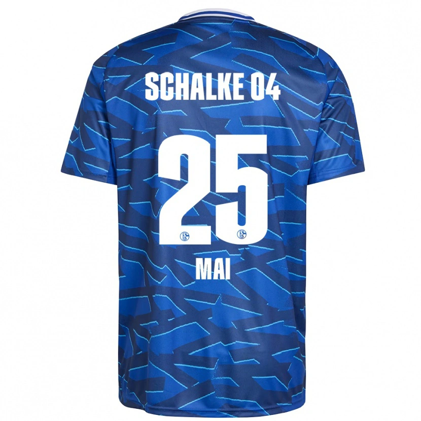 Danxen Uomo Maglia Carolin Mai #25 Blu Royal Bianco Kit Gara Home 2025/26 Maglietta