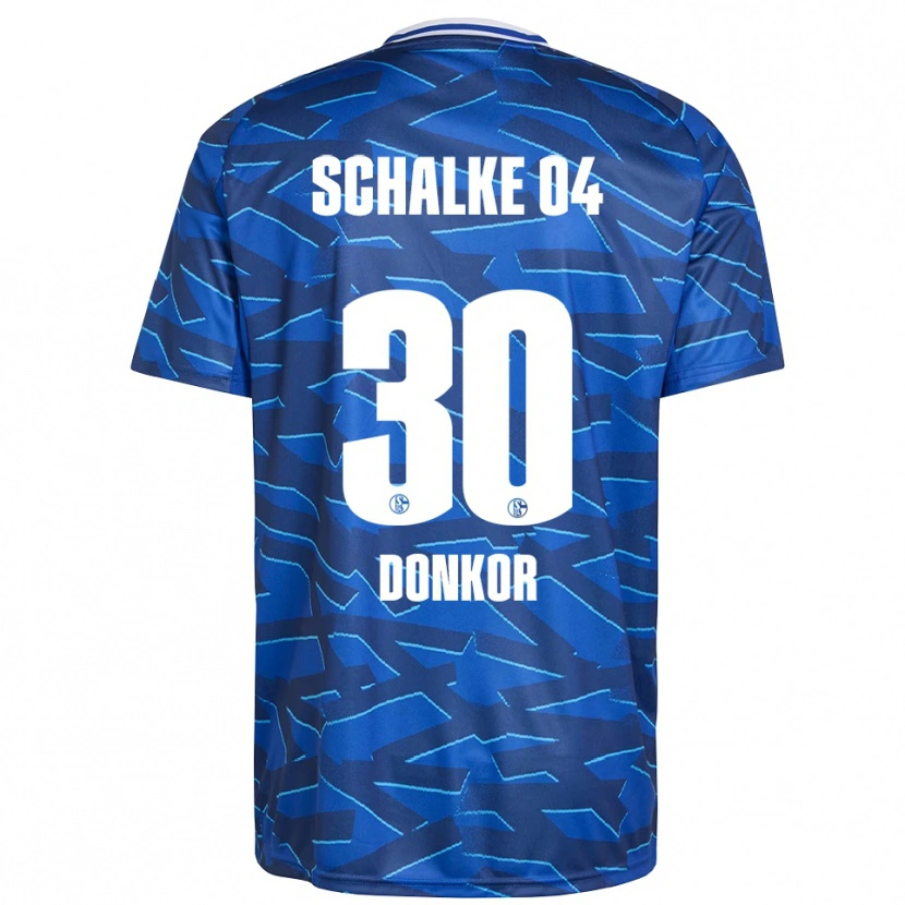 Danxen Uomo Maglia Anton Donkor #30 Blu Royal Bianco Kit Gara Home 2025/26 Maglietta