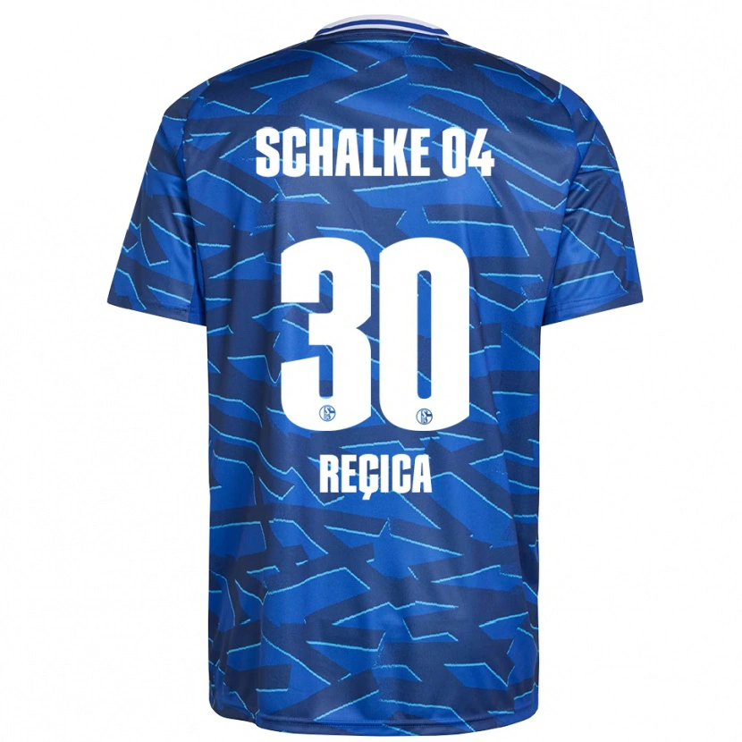 Danxen Uomo Maglia Besjana Reçica #30 Blu Royal Bianco Kit Gara Home 2025/26 Maglietta