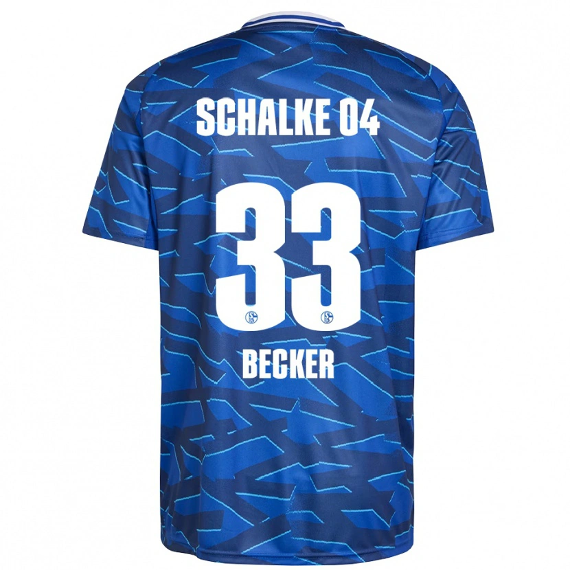 Danxen Uomo Maglia Vitalie Becker #33 Blu Royal Bianco Kit Gara Home 2025/26 Maglietta