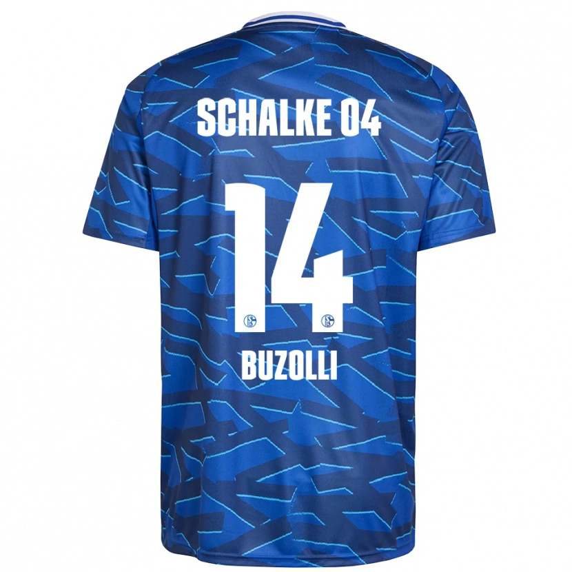 Danxen Uomo Maglia Andri Buzolli #14 Blu Royal Bianco Kit Gara Home 2025/26 Maglietta
