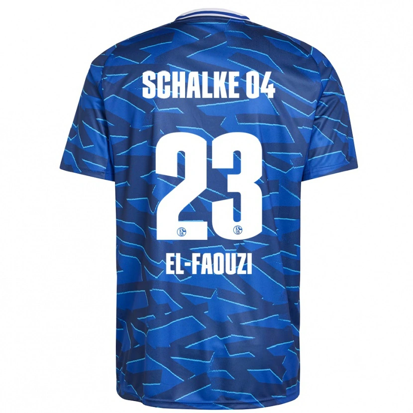 Danxen Uomo Maglia Soufiane El-Faouzi #23 Blu Royal Bianco Kit Gara Home 2025/26 Maglietta