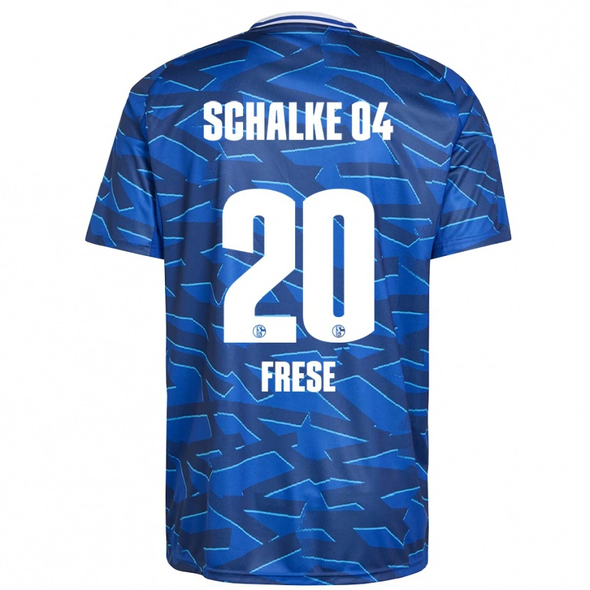 Danxen Uomo Maglia Niklas Frese #20 Blu Royal Bianco Kit Gara Home 2025/26 Maglietta