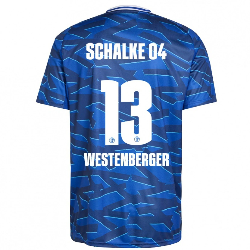 Danxen Uomo Maglia Noel Westenberger #13 Blu Royal Bianco Kit Gara Home 2025/26 Maglietta