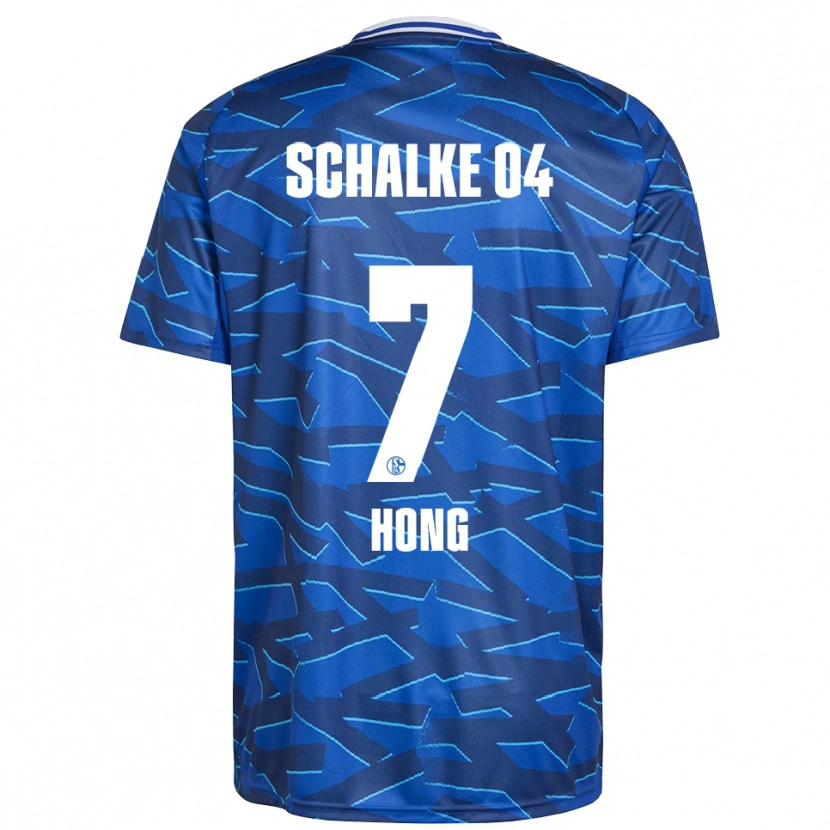 Danxen Uomo Maglia Seok-Ju Hong #7 Blu Royal Bianco Kit Gara Home 2025/26 Maglietta