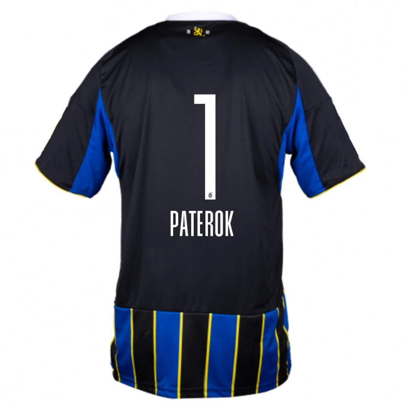 Danxen Uomo Maglia Tim Paterok #1 Blu Nero Giallo Kit Gara Home 2025/26 Maglietta
