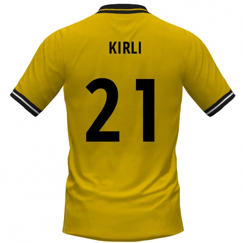 Danxen Uomo Maglia Celil-Noah Kirli #21 Giallo Nero Kit Gara Home 2025/26 Maglietta