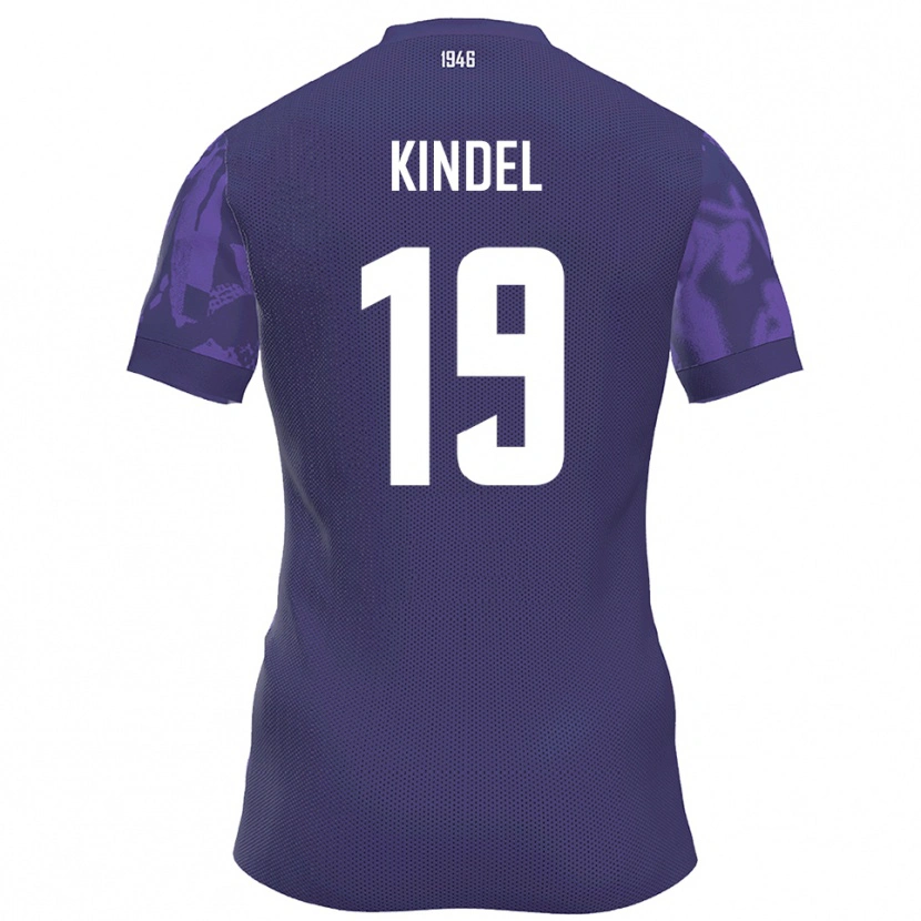 Danxen Uomo Maglia Maxim Kindel #19 Viola Bianco Kit Gara Home 2025/26 Maglietta