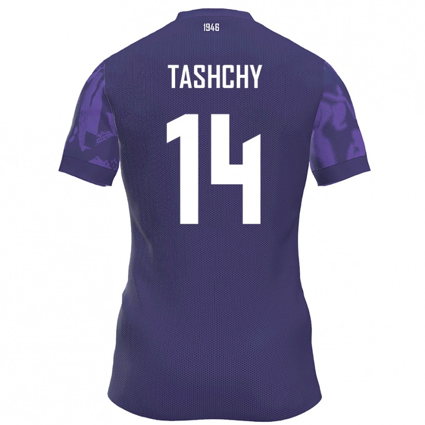 Danxen Uomo Maglia Boris Tashchy #14 Viola Bianco Kit Gara Home 2025/26 Maglietta