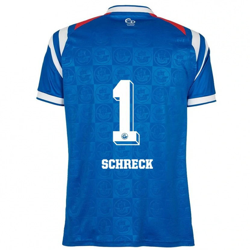 Danxen Uomo Maglia Til Schreck #1 Blu Bianco Rosso Kit Gara Home 2025/26 Maglietta