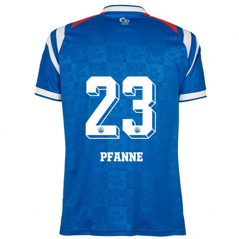 Danxen Uomo Maglia Franz Pfanne #23 Blu Bianco Rosso Kit Gara Home 2025/26 Maglietta