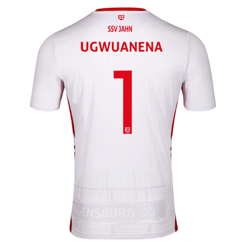 Danxen Uomo Maglia Marvellous Ugwuanena #1 Bianco Rosso Kit Gara Home 2025/26 Maglietta