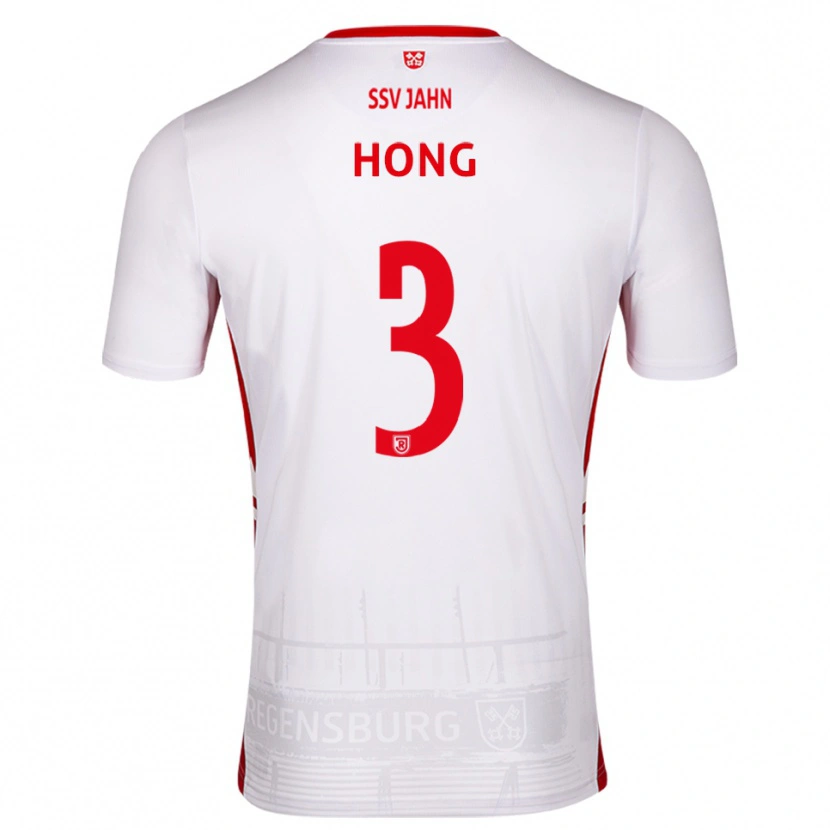 Danxen Uomo Maglia Hong Lac Luong Thanh #3 Bianco Rosso Kit Gara Home 2025/26 Maglietta