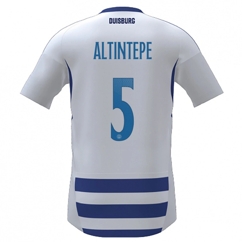 Danxen Uomo Maglia Sükeyne Altintepe #5 Bianco Blu Kit Gara Home 2025/26 Maglietta