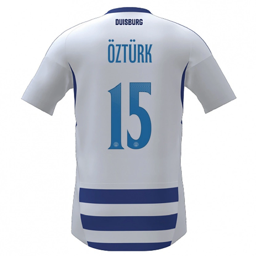 Danxen Uomo Maglia Melisa Öztürk #15 Bianco Blu Kit Gara Home 2025/26 Maglietta