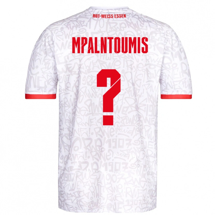 Danxen Uomo Maglia Ilias Mpalntoumis #0 Bianco Rosso Kit Gara Home 2025/26 Maglietta