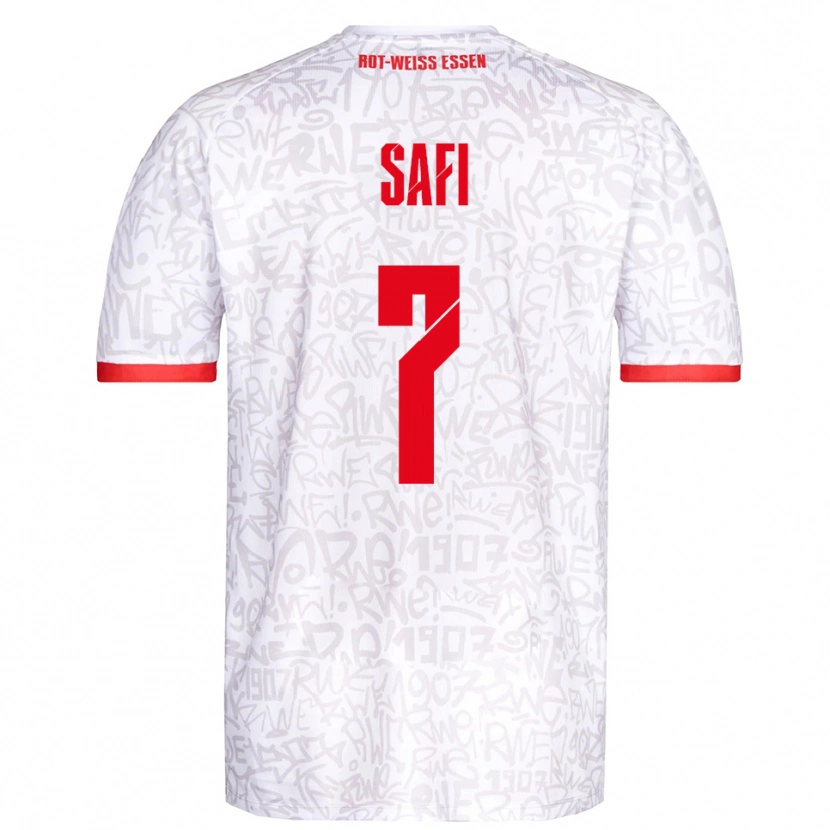 Danxen Uomo Maglia Ramien Safi #7 Bianco Rosso Kit Gara Home 2025/26 Maglietta