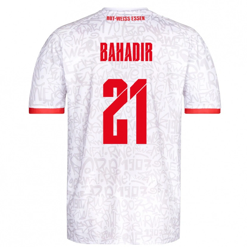 Danxen Uomo Maglia Burak Bahadir #21 Bianco Rosso Kit Gara Home 2025/26 Maglietta