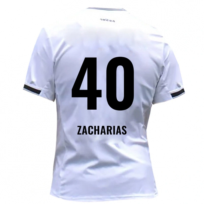 Danxen Uomo Maglia Marlon Zacharias #40 Bianco Rosso Kit Gara Home 2025/26 Maglietta