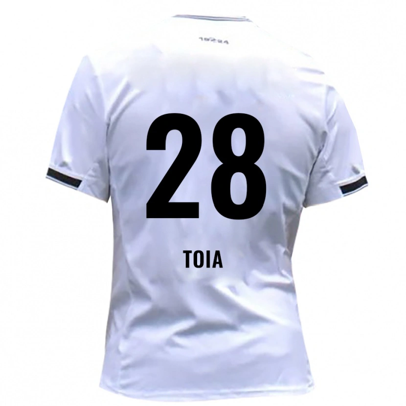 Danxen Uomo Maglia Alessandro Toia #28 Bianco Rosso Kit Gara Home 2025/26 Maglietta