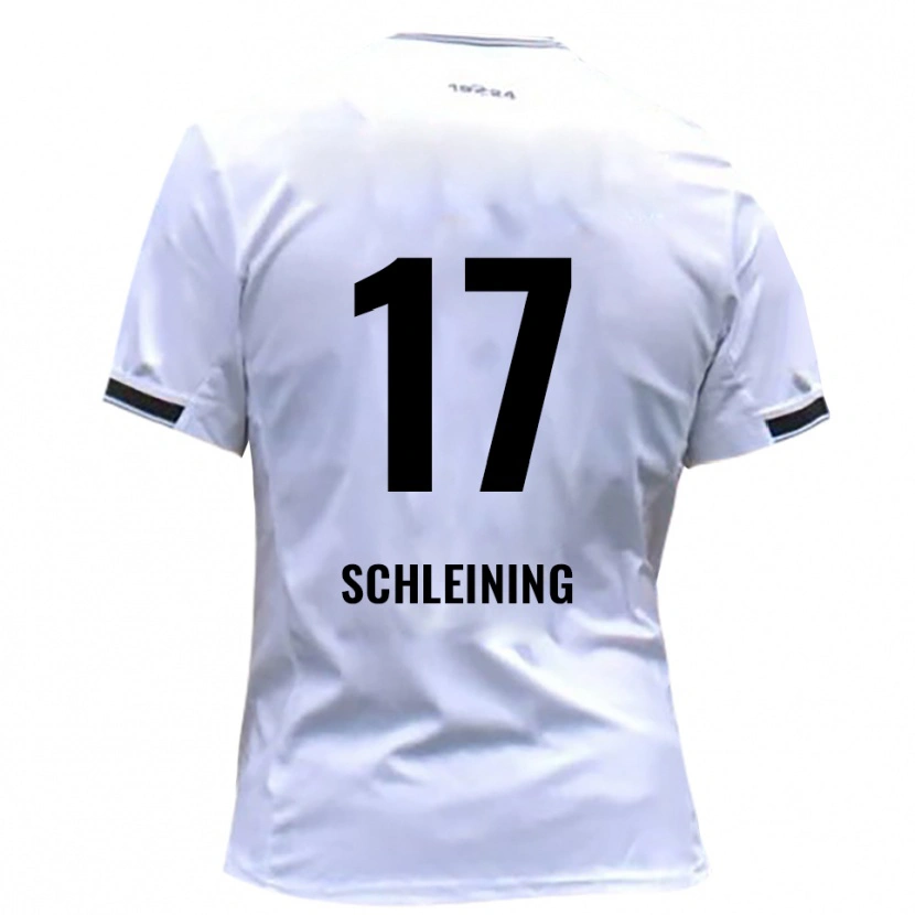 Danxen Uomo Maglia Marvin Schleining #17 Bianco Rosso Kit Gara Home 2025/26 Maglietta