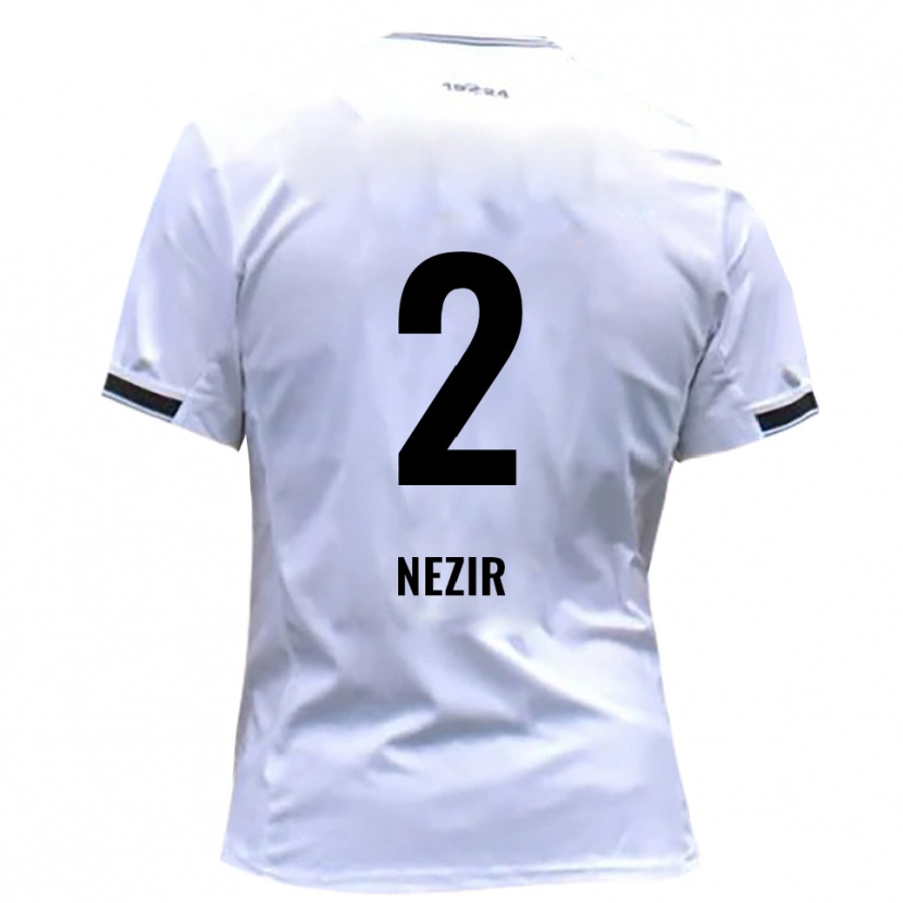Danxen Uomo Maglia Adrian Nezir #2 Bianco Rosso Kit Gara Home 2025/26 Maglietta