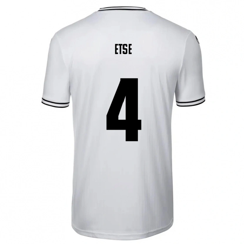 Danxen Uomo Maglia Julian Etse #4 Bianco Nero Kit Gara Home 2025/26 Maglietta