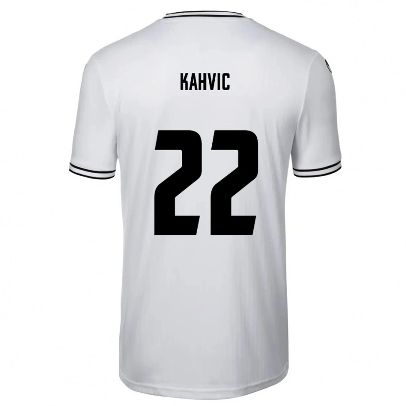 Danxen Uomo Maglia Aleksandar Kahvic #22 Bianco Nero Kit Gara Home 2025/26 Maglietta